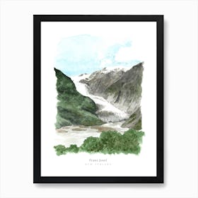 New Zealand Franz Josef Art Print