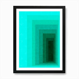 Modern gradient geometry 8 Art Print