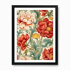 Red And Yellow Flowers Art Print