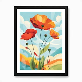 Poppies 65 Art Print