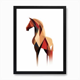 Horse Minimalist Abstract 1 Art Print