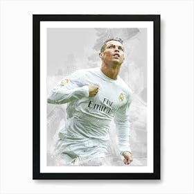 Cristiano Ronaldo Big Boss Real Madrid Art Print