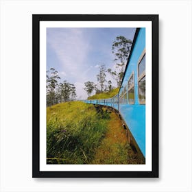 Sri Lanka Blue Train Art Print