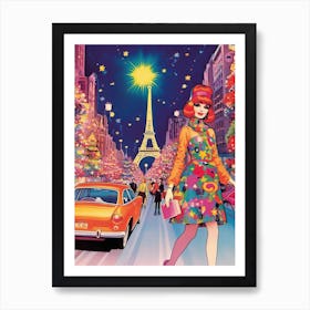 Fantasy Holidays In Paris Kitsch 0 Art Print