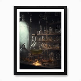 Alchemical Laboratory Art Print
