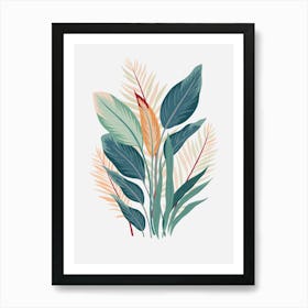 Tropical Leaves 1 Art Print