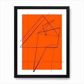 Angular Lines No 6 Art Print