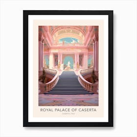 Royal Palace Of Caserta Italy Travel Poster Póster