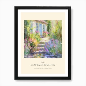 Cottage Garden Poster Floral Tapestry 7 Art Print