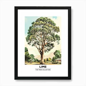 Lime Tree Storybook Illustration 2 Poster Art Print