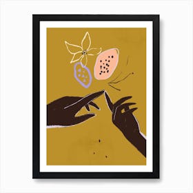 Love Seeds Hands Art Print