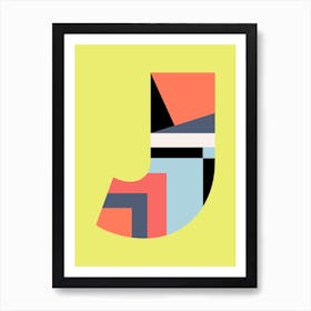 Letter J  Art Print