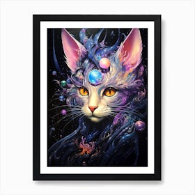 Cat In Space 7 Art Print