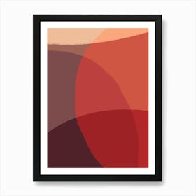 Abstract Painting in Reds Art Print