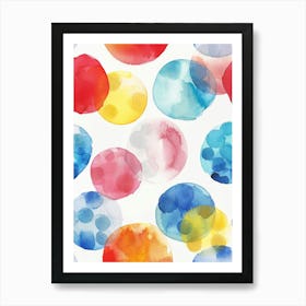 Watercolor Circles 5 Art Print