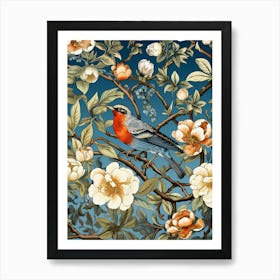 Bird On A Branch 48 Art Print