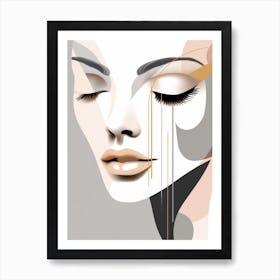 Abstract Portrait Of A Woman 27 Art Print