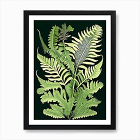 Polypodium Fern 1 Vintage Botanical Poster Art Print