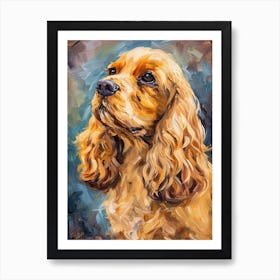 Cocker Spaniel Acrylic Painting 5 Art Print