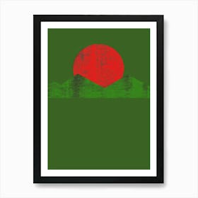 Sunset In Bangladesh Art Print