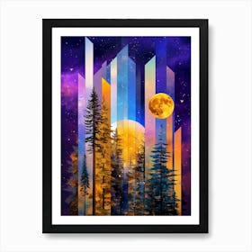 Moon In The Sky Art Print