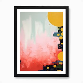 Pop Colour Abstract Painting 8 Art Print