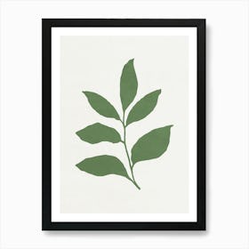 Minimalist Leaf 010 Art Print