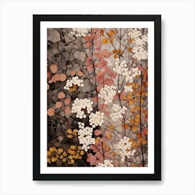 Flower Illustration Babys Breath 3 Art Print