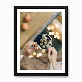 Quail Eggs 28 Art Print