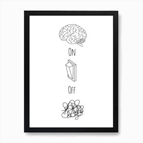 Brain Power Illustration Art Print