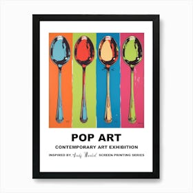 Poster Spoons Pop Art 3 Art Print