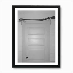 Shotgun Over The Door For Sake Of Quick Availability In Farmer S Home, Crowley, Louisiana By Russell Lee Art Print