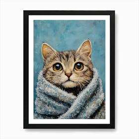 Bathroom Cat 24 Art Print