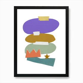 Stacked Stars Art Print