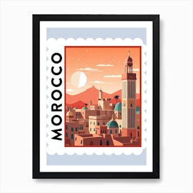 Morocco 2 Travel Stamp Poster Art Print