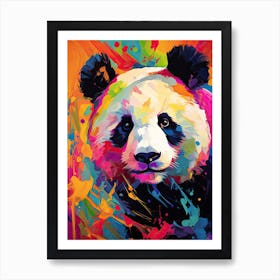 Panda Art In Fauvism Style 1 Art Print