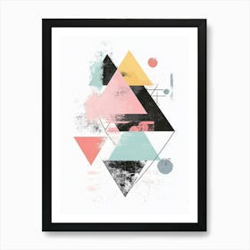 Abstract Triangles Canvas Print 1 Art Print