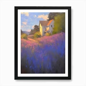 Lavender Field 3 Art Print