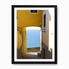 Narrow Alleyway To The Sea Art Print