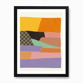 Abstract collage ii Art Print