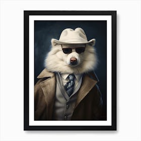 Gangster Dog American Eskimo 3 Art Print