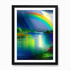 Rainbows Waterscape Impressionism 1 Affiche