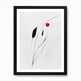 Red Flower Art Print