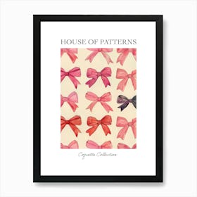 Cherry Bows Collection 1 Pattern Poster Art Print