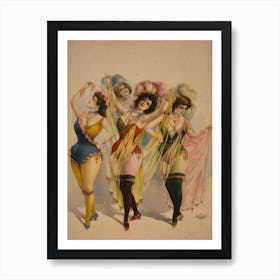 Chorus Girls In Costume Art Print