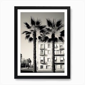 Nice, France, Photography In Black And White 2 Art Print