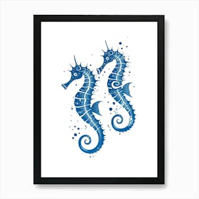 Seahorses 1 Art Print