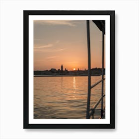 Golden Hour in Rab Island - Croatia Travel Photography - Ocean Art Print - Silhouette Photo Art Print