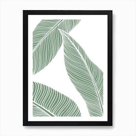 Green Leaves 1 Art Print