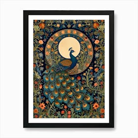 William Morris Peacock 1 Art Print